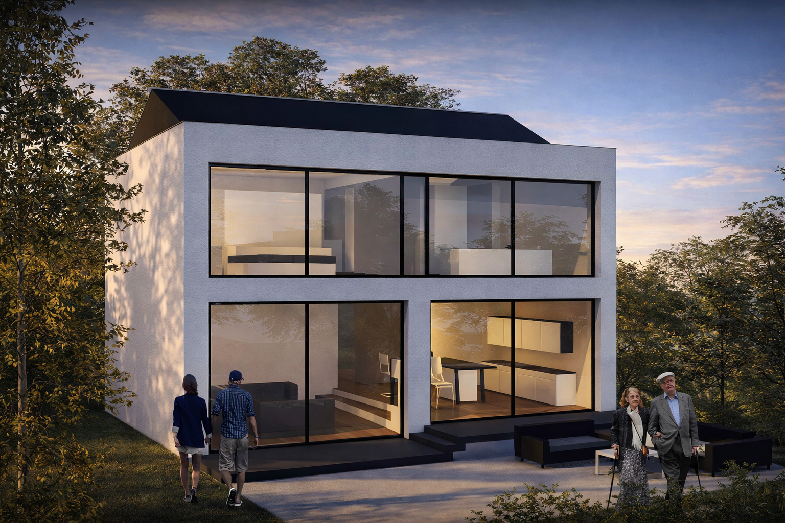 Anbau an ein vorhandenes Einfamilienhaus